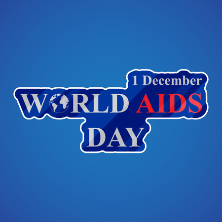 1st December, World Aids Day concept with stylish text.のイラスト素材