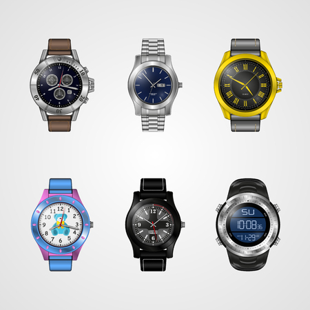Vector photo-realistic watchのイラスト素材