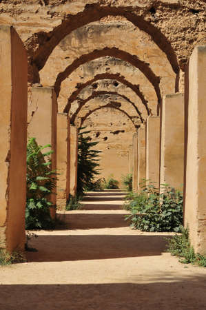 The ancient stables of Meknes in Moroccoの写真素材