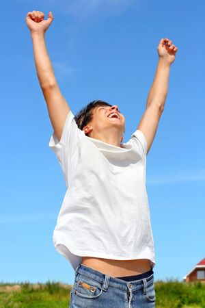 happy teenagerの写真素材