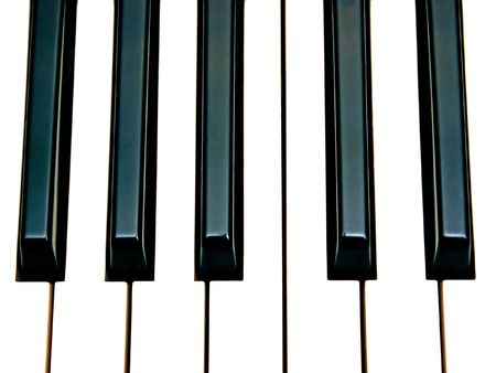 piano keys octave close upの写真素材