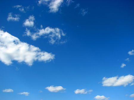 blue sky and white cloads landscapeの写真素材