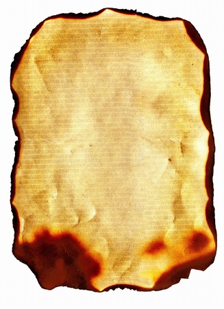 old parchment paper with burned edgesの写真素材