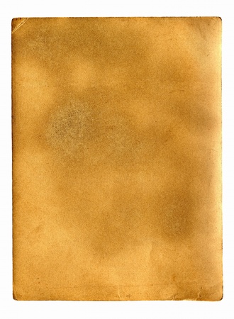 old dirty paper with space for text isolated on the whiteの写真素材