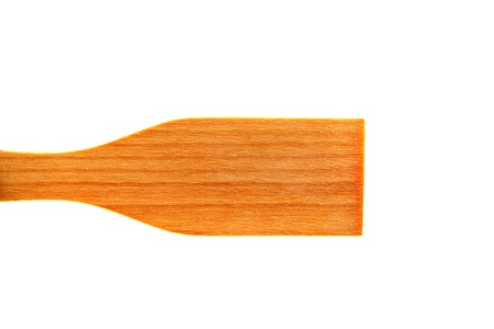 small wooden plank isolated on the white backgroundの写真素材