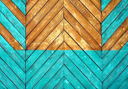 Wooden Texture with old and weathered Paint closeupの写真素材