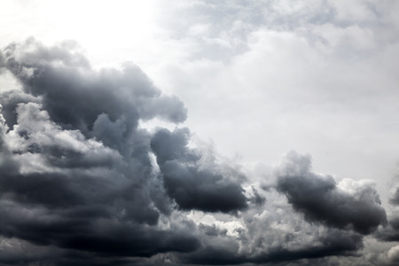 Dark and Dramatic Storm Clouds Area Backgroundの写真素材