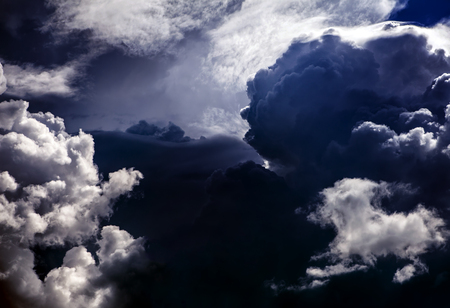 Dark and Dramatic Storm Clouds Area Background