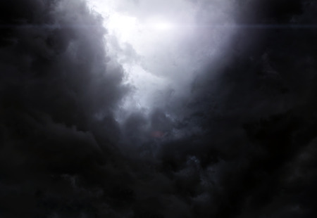 Dark and Dramatic Storm Clouds Area Background