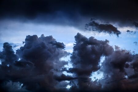 Dark and Dramatic Storm Clouds Area Background
