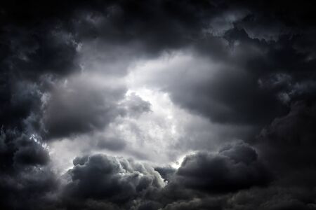 Dark and Dramatic Storm Clouds Area Backgroundの写真素材