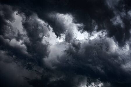 Dark and Dramatic Storm Clouds Area Background