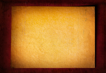 Vignetting and Toned Photo of the Old Blank Paper closeupの写真素材