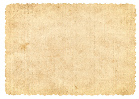Texture of the Old and Vintage Paper Isolated on the White Backgroundの写真素材