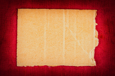 Vignetting and Toned Photo of the Old Blank Paper closeupの写真素材