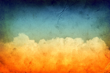 Old Toned Photo of the Clouds Backgroundの写真素材