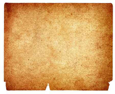 Texture of the Old and Vintage Paper Isolated on the White Backgroundの写真素材