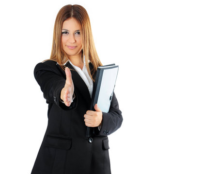 Business Woman Offering Handshakeの写真素材