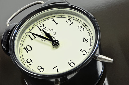 Classic Alarm Clock, close up, full frameの写真素材