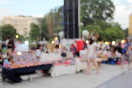 blur market street outdoor day time fair for tourismの写真素材