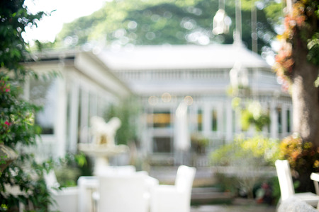 blur front white small classic house out door architectureの写真素材