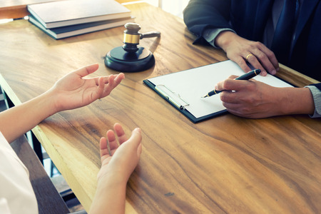 lawyer  judge  or Auction show  gavel in the room or officeの写真素材