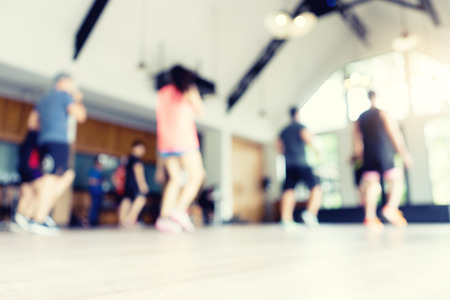 blur dance fitness room indoor sport for exercise gymの写真素材