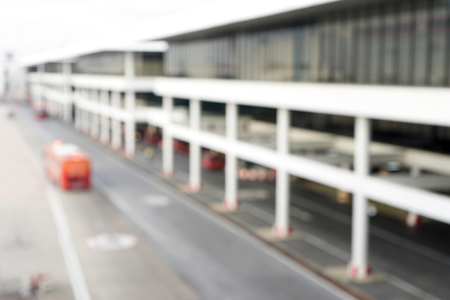 blur airport the road in side the airport way for shutterbus for airline bus passenger to another pointの写真素材
