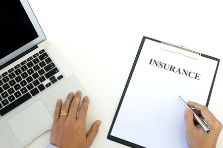 Business man agreement to sign for contract for new home buy or rentの写真素材