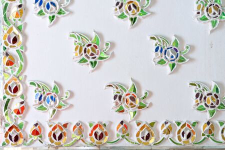 Stucco white sculpture decorative pattern wall design