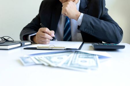 the officer or business man had bribe money with him, he take bribe for help businessman or company...