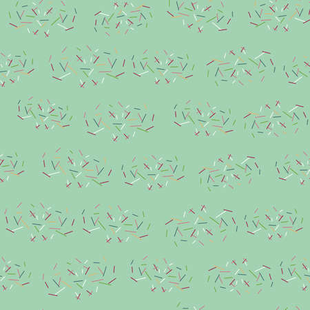 Abstract geometric decorative lines seamless pattern design. Perfect for fabric, scrapbooking, wallpaper projects.のイラスト素材