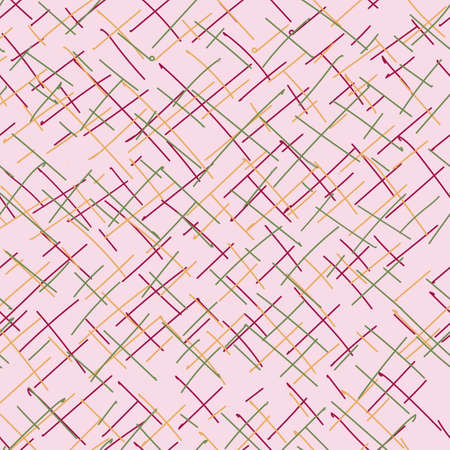 Vector abstract geometric lines seamless pattern design. Perfect for fabric, scrapbooking, wallpaper projects.のイラスト素材