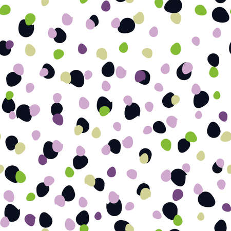 Colorful dots circles seamless pattern design. Perfect for fabric, scrapbooking, wallpaper projects.のイラスト素材