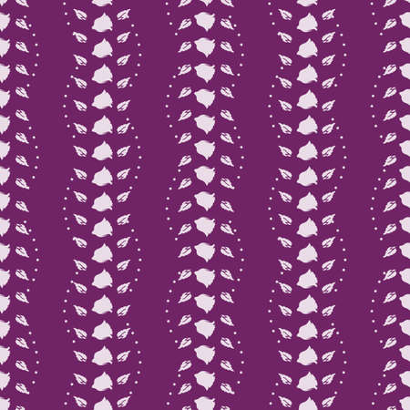 Elegant small roses purple wavy designのイラスト素材