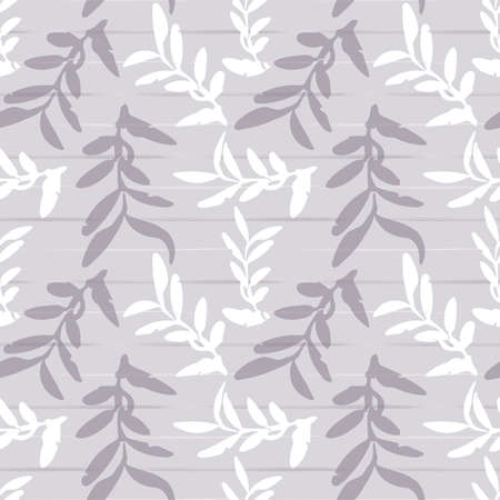 Abstract Leaves Seamless Pattern Pastel Color Background.のイラスト素材