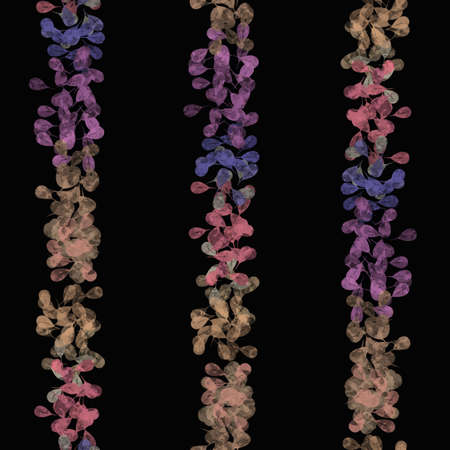 Abstract Pastel Color Leaves Seamless Pattern Background.のイラスト素材