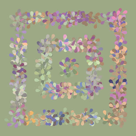 Abstract Pastel Color Leaves Seamless Pattern Background.のイラスト素材