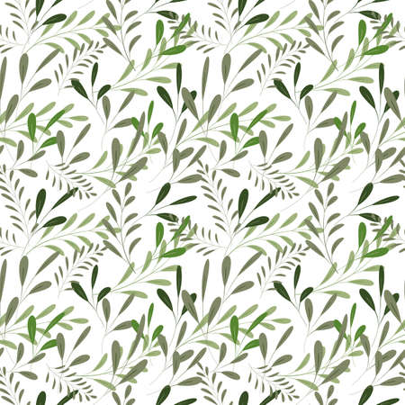 Abstract Pastel Color Leaves Seamless Pattern Background.のイラスト素材