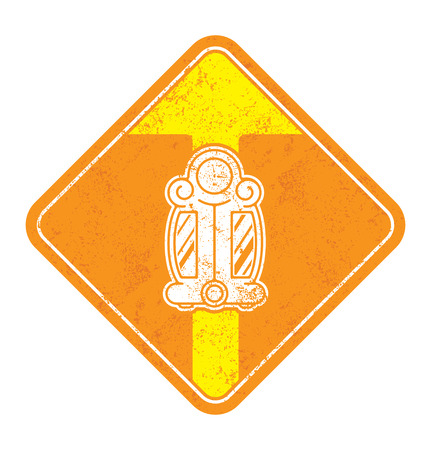 Old clock vintage vector icon.のイラスト素材