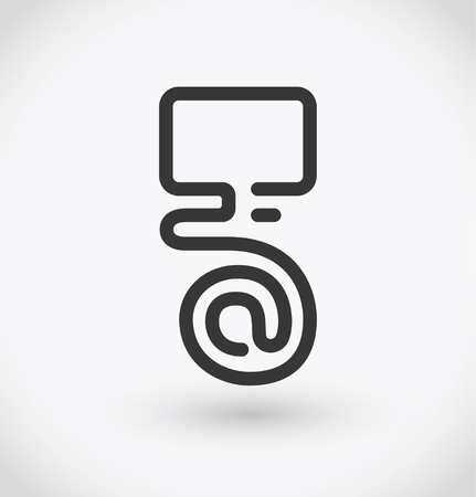 Simple at on display icon on white background. Simple at on display vector. EPS10.のイラスト素材