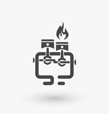 Ful power engine upgrade icon vector illustration.のイラスト素材