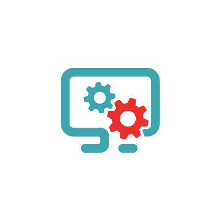 PC settings icon vector illustration.のイラスト素材