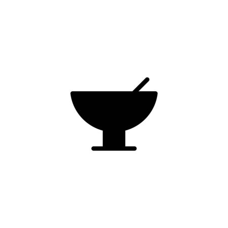 Plain cocktail icon vector, solid logo, pictogram isolated on white,のイラスト素材