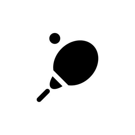 Vector tennis racket and tennis ball icon. Tennis icon on white background.のイラスト素材