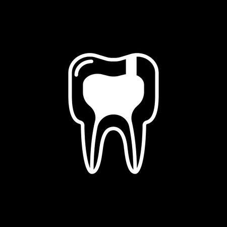 Tooth diseases periodontitis icon. vector illustrationのイラスト素材