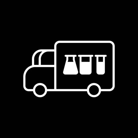 Ambulance car vector icon. First aid medicines.のイラスト素材