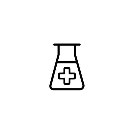 lab icon. vector illustration isolated on white background. Medical substance symbol.のイラスト素材