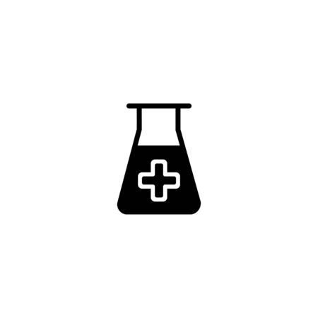 lab icon. vector illustration isolated on white background. Medical substance symbol.のイラスト素材