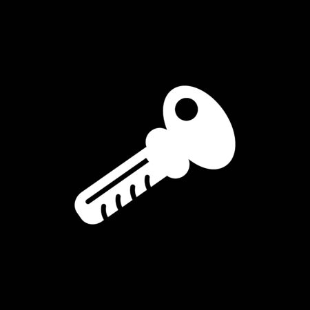 Key icon vector. room key or car key symbol. Line designのイラスト素材